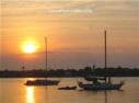 Sunrise over Harbor with Sailboats - St Augustine, Florida