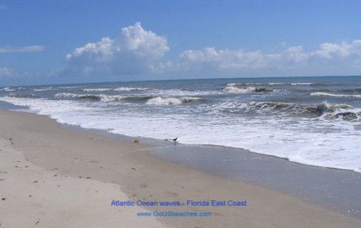 Florida Cocoa Beach - Atlantic Ocean Waves