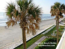 Daytona Beach Florida Ocean Beach from Condo Bancony