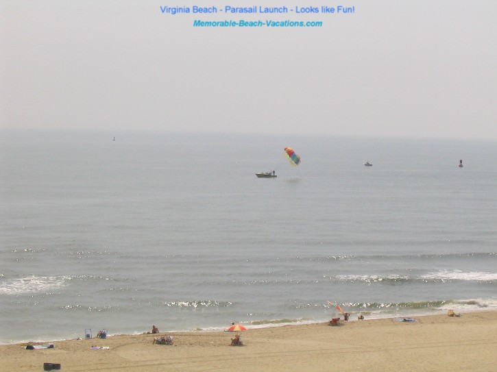 Virginia Beach - Parasail Launch - Looks like Fun!