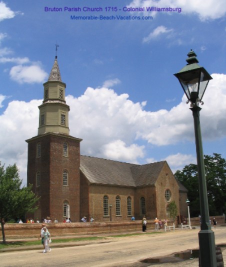 Bruton Parish Church 1715 - Colonial Williamsburg