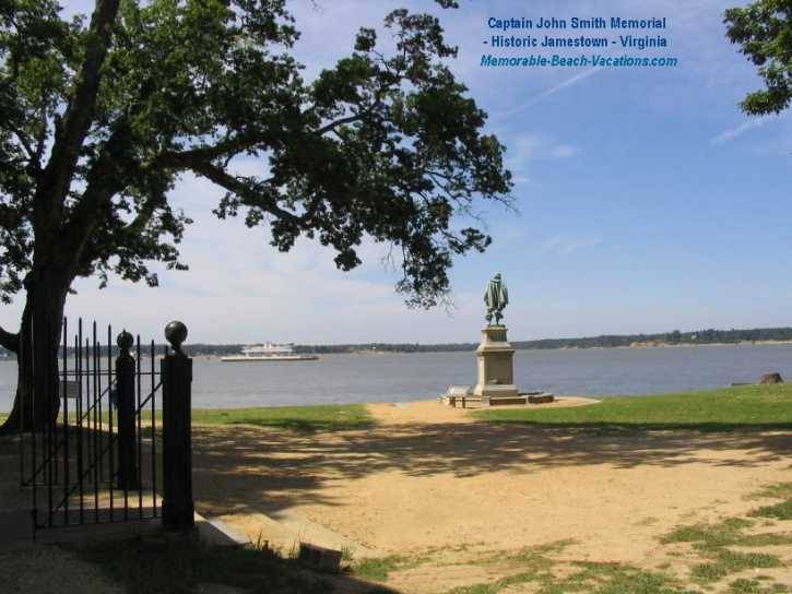 Captain John Smith Memorial - Historic Jamestown - Virginia Vacation Beach Screensavers Pg